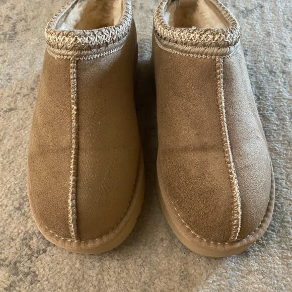 Women's Snow Boots Platform Boot Fur Lined Slip On Short Boots - Picture 3 of 4